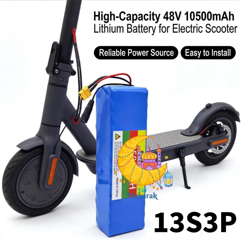 

13S3P 48V 10.5Ah lithium-ion battery pack, 1000W high-power Suitable for electric bicycles and electric scooter, with BMS