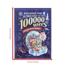 100000 Whys: Building the Ultimate Brain for Kids English Version Fun Science Cartoon Book Children's Early Education STEM Learn