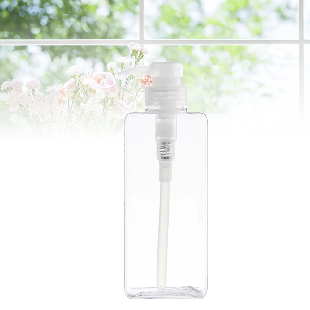 

2pcs 280Ml Refillable Petg Square Pump Bottles For Diy Lotion Essential Oil Liquid Soap Travel Toiletry Container Empty