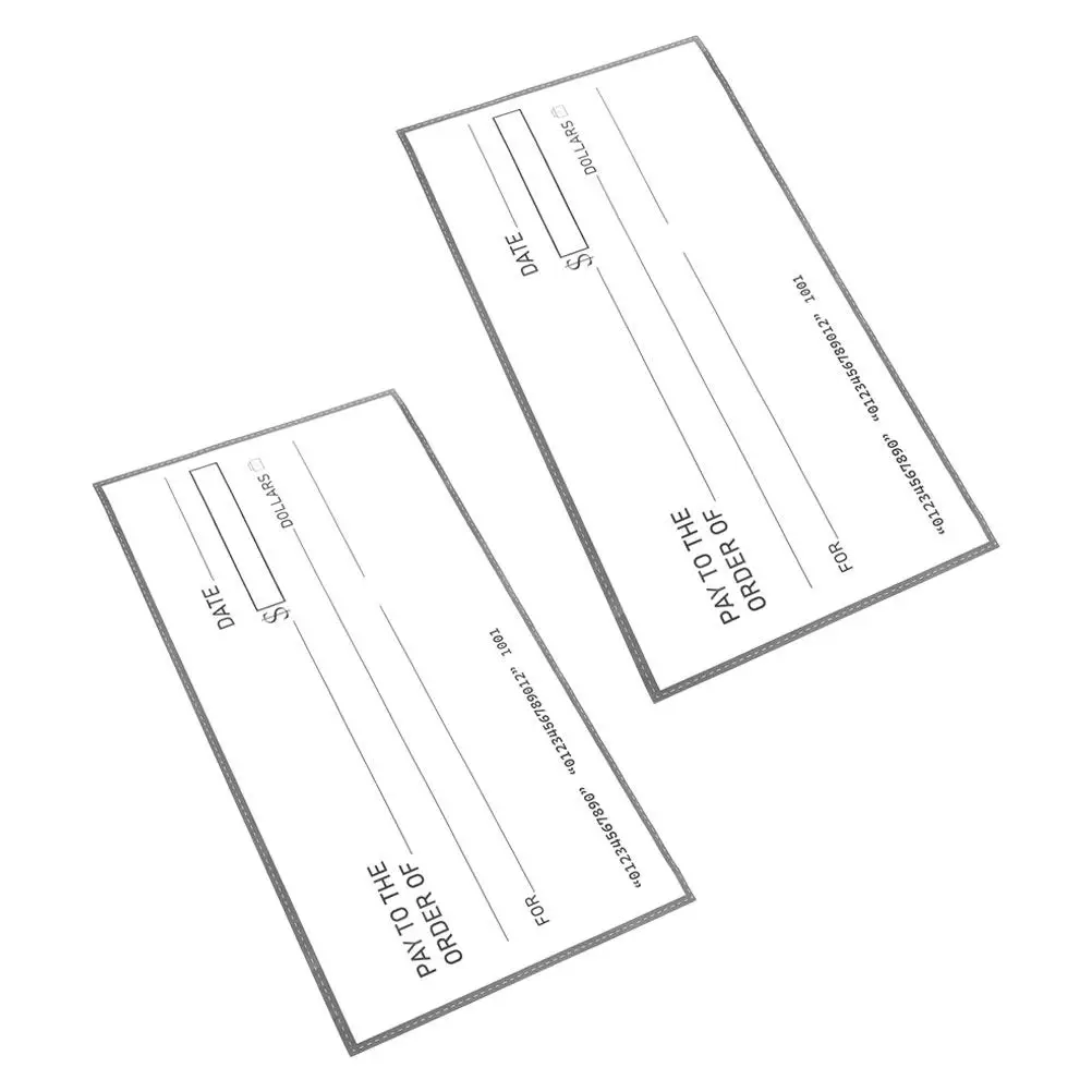 

2Pcs Fake Checks Giant Dry Erase Waterproof Big Checks for Charity Presentation Award Pranks Party Birthday Events