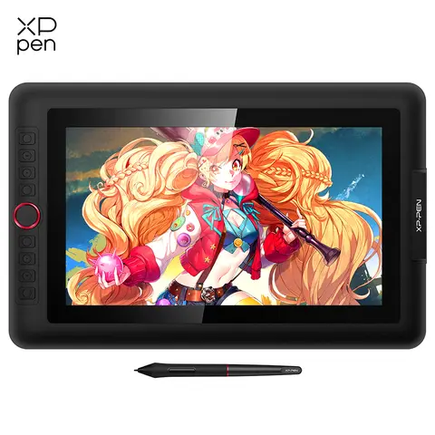 XPPen 아티스트 13.3 프로 그래픽 태블릿 드로잉 모니터, 펜 디스플레이 애니메이션 아트, 틸트 배터리 프리 스타일러스, 8192 레벨, 13.3 인치
