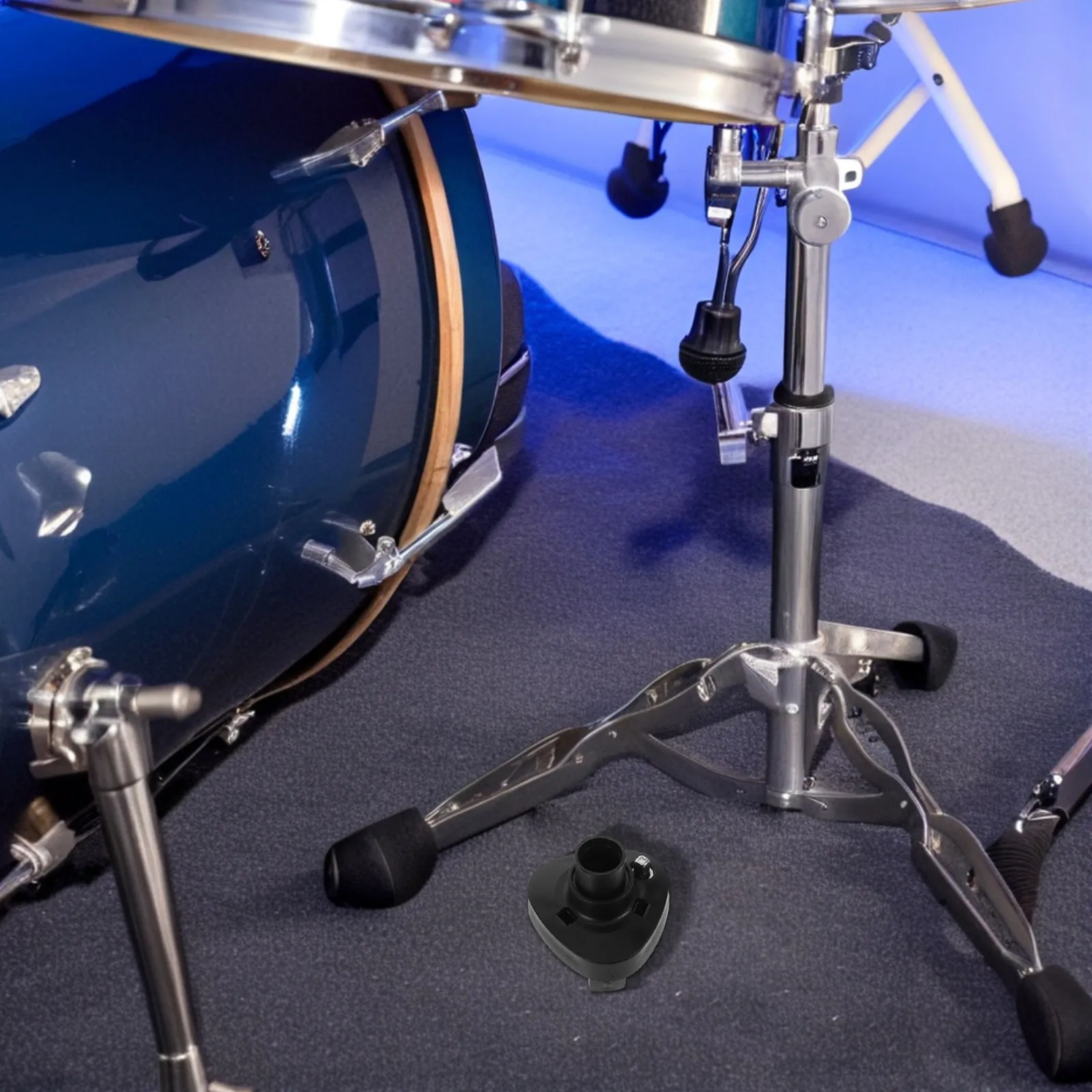 

Black Plastic Drum Cymbal Rack Locator Mount Positioner Sleeve Hi-Hat Holder Stand Attachment Percussion Accessories Drum Set