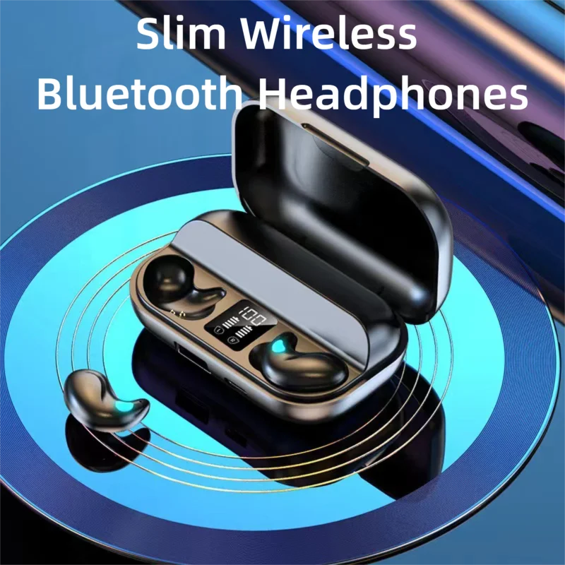 

Wireless Bluetooth Headphones In-Ear Slim Protable Noise Reduction HiFi Sound Long Battery Capacity For Sleep with Cleaning Pen
