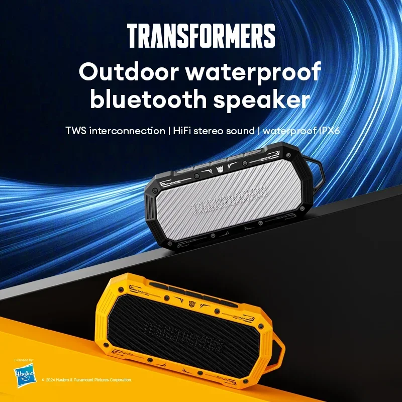 

TRANSFORMERS TF-Y10 Bluetooth V5.4 Speakers Outdoor Portable Player Large Capacity Battery Loudspeaker Subwoofer IPX6 Waterproof