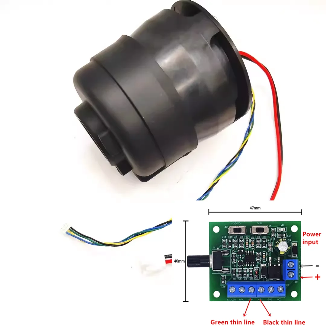 65mm KW65-815-A01 DC24V DC28.8V 150W High Speed DC Brushless Fan Vacuum Cleaner Motor Built-In Driver + Speed Control Board