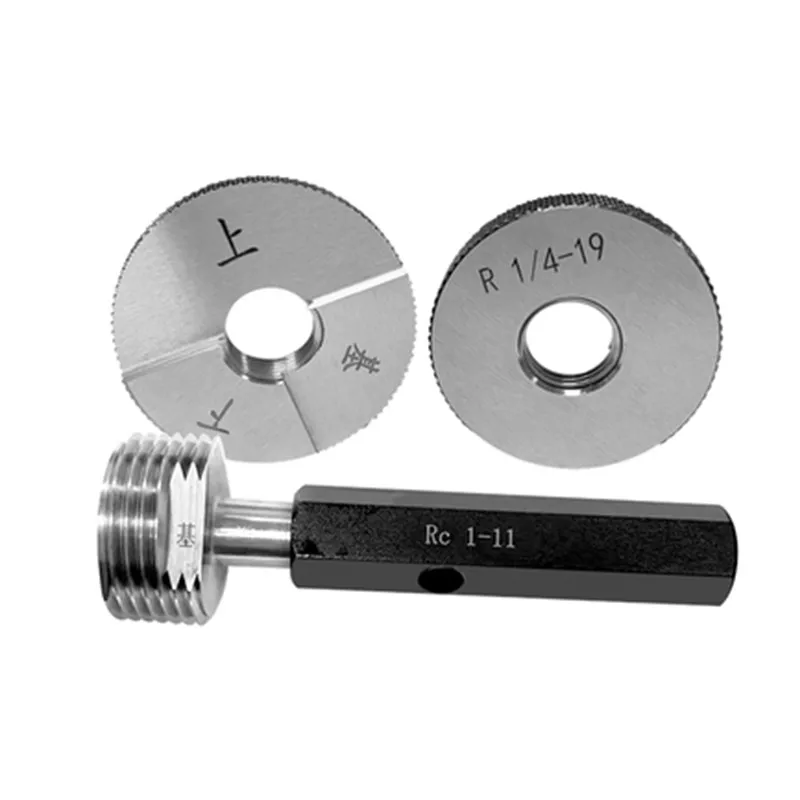 Thread Plug Ring Gauge rc r1 r3 r1 Padrão Britânico Atarraxamento Tubulação Anel Plug Gauge Suporte Personalizar go Nogo