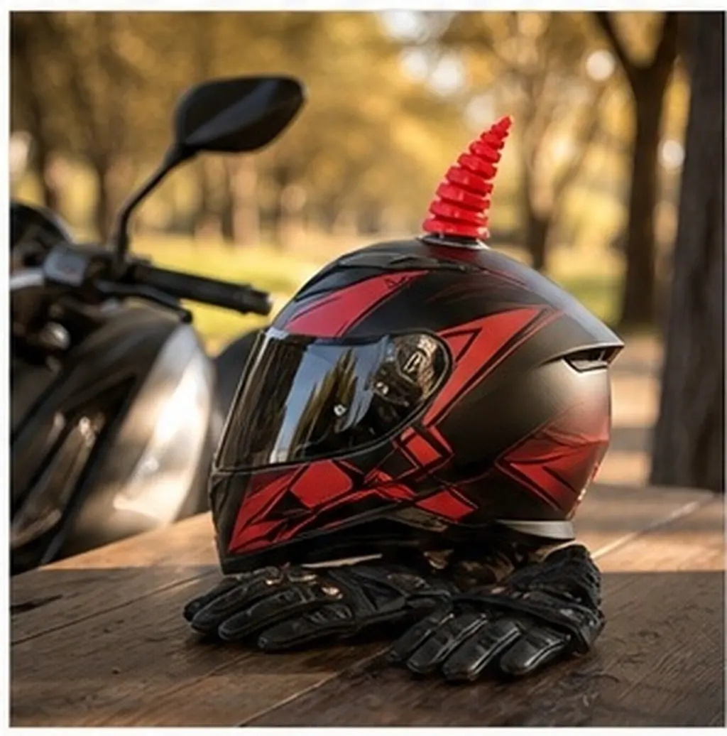 3D Suction Cup Motorcycle Horn Stylish Horn Decoration Lightweight Accessory Motorcycle Decor Horns