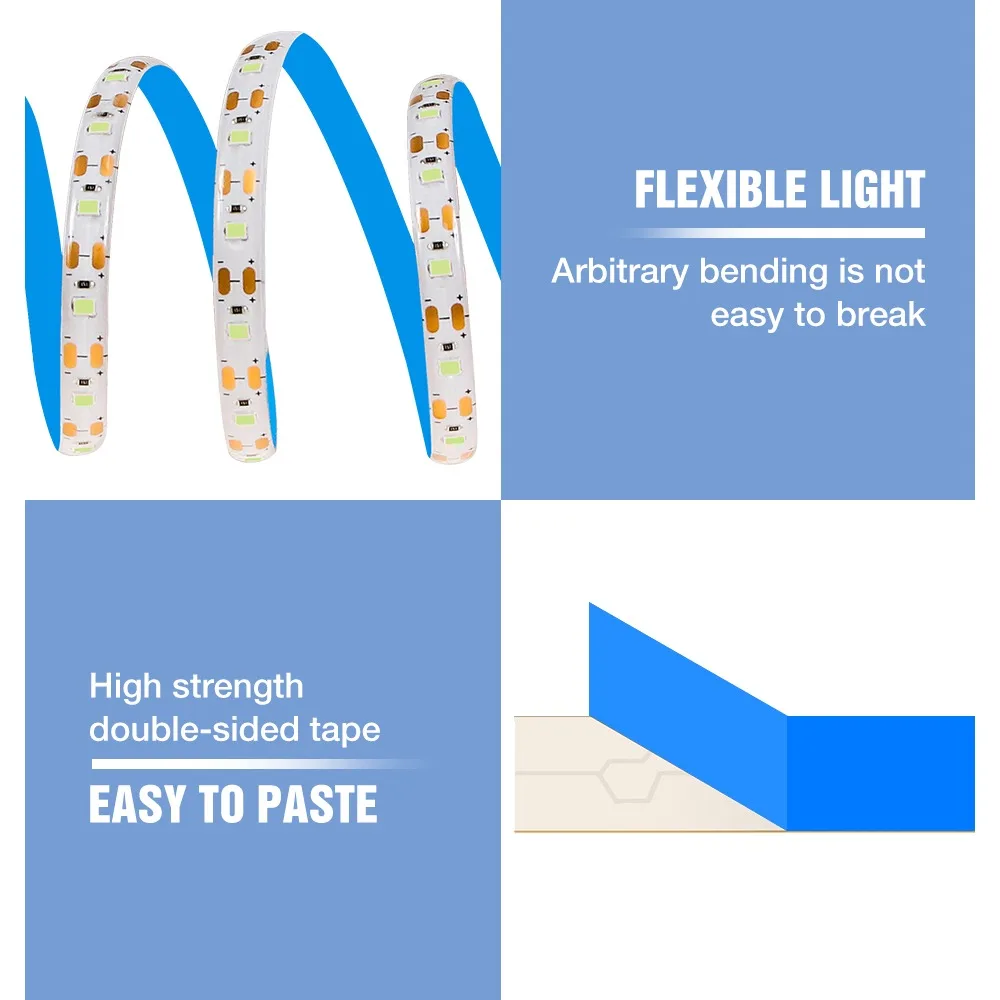 USB DC5V LED Full Spectrum Grow Light Strip Waterproof Indoor Growbox Vegetables Flower Potted Plants Hydroponics Fill Lighting