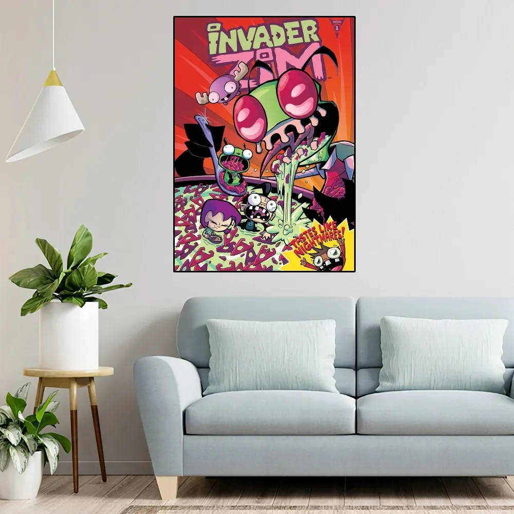 Invader ZIM Poster Home Room Decor Aesthetic Art Wall Painting Stickers