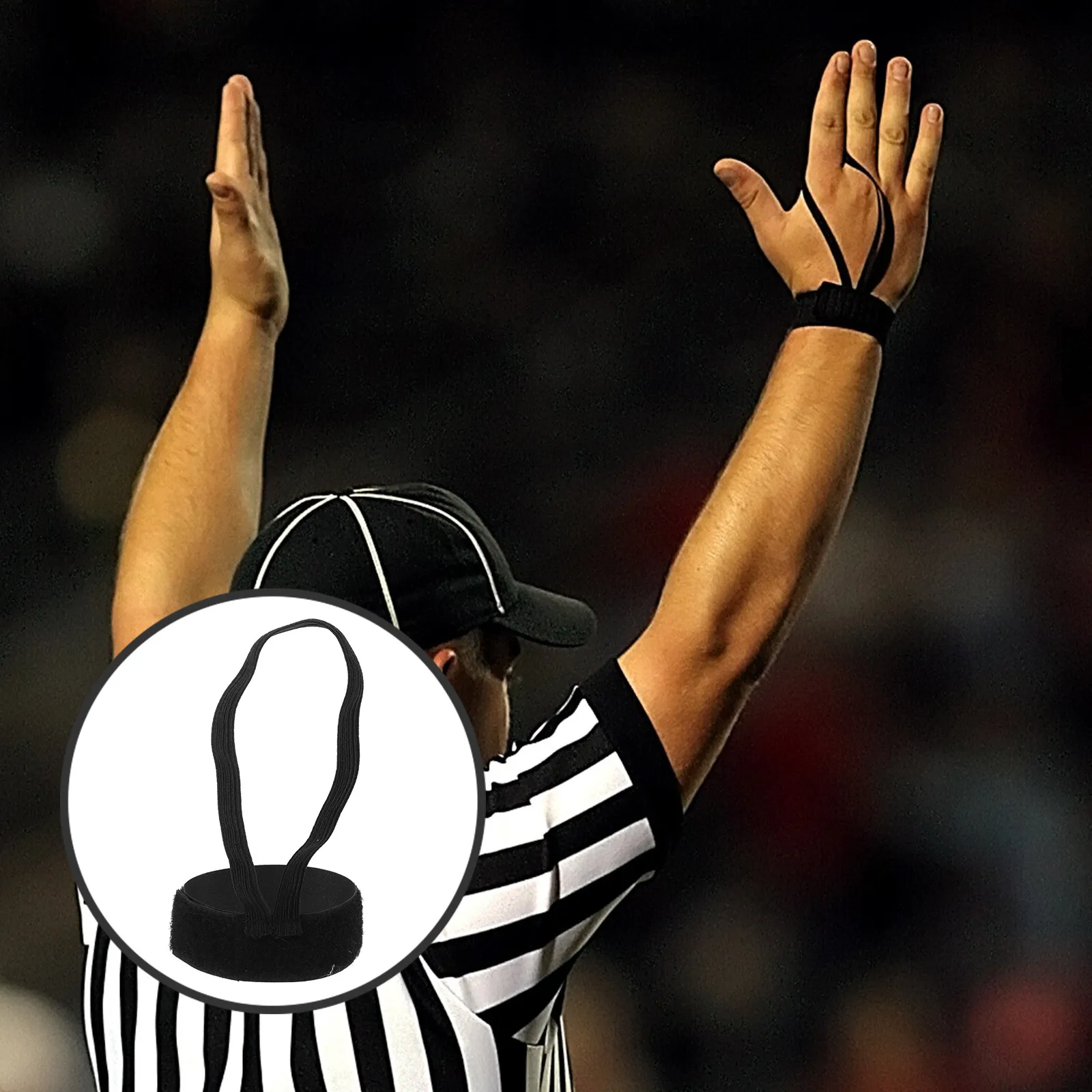6Pcs Football Referee Wristband High Performance Elastic Material Easy Wear Comfortable Grip Essential Soccer Referee Gear