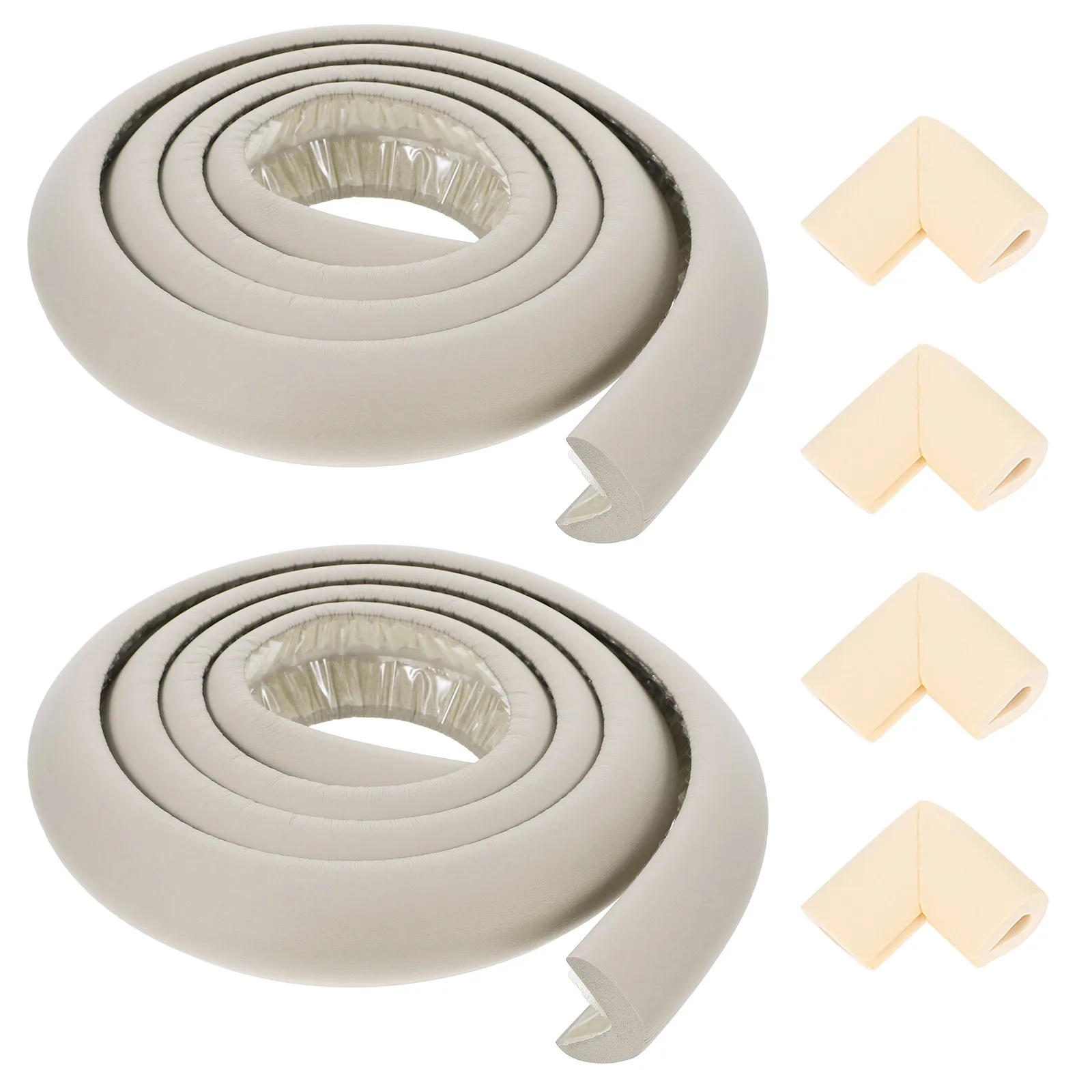 

1 set 4M Anti Collision Strip Corner Guards for Furniture Desk Table Edge Protectors Gray Safety Hardware