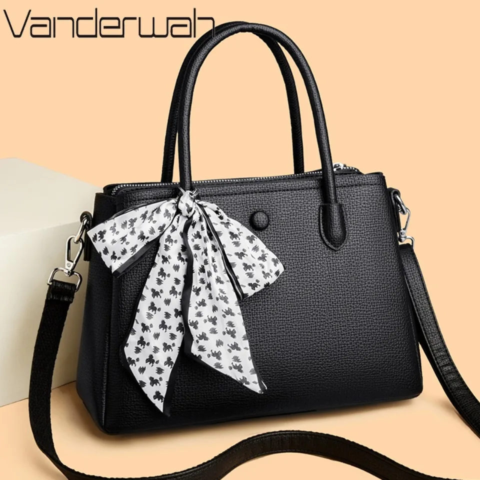 

3 Layers Casual Tote Ladies Hand Bags Genuine Brand Soft Pu Leather Luxury Handbags Women Designer Bags for Women Sac A Main