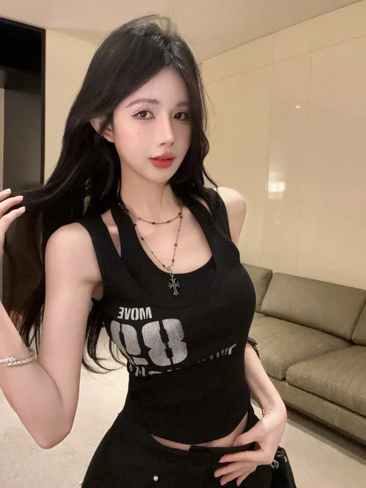 Irregular Halter Neck Crop Top Women's Outerwear Summer American Hot Girl Tube Top Thai Unique Style Short Length Korean Style - view 3