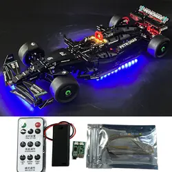 DIY RC Led Light For 42171 Technical F1 W14 E Performance Car Building Blocks Racing Vehicle Lamp Bricks Toys (Not Included Car)
