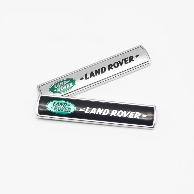 Car 3D Metal Logo Logo Side Body Fender Trunk Sticker For Land Rover Discovery Velar Evoque Range Rover Decorative Accessories