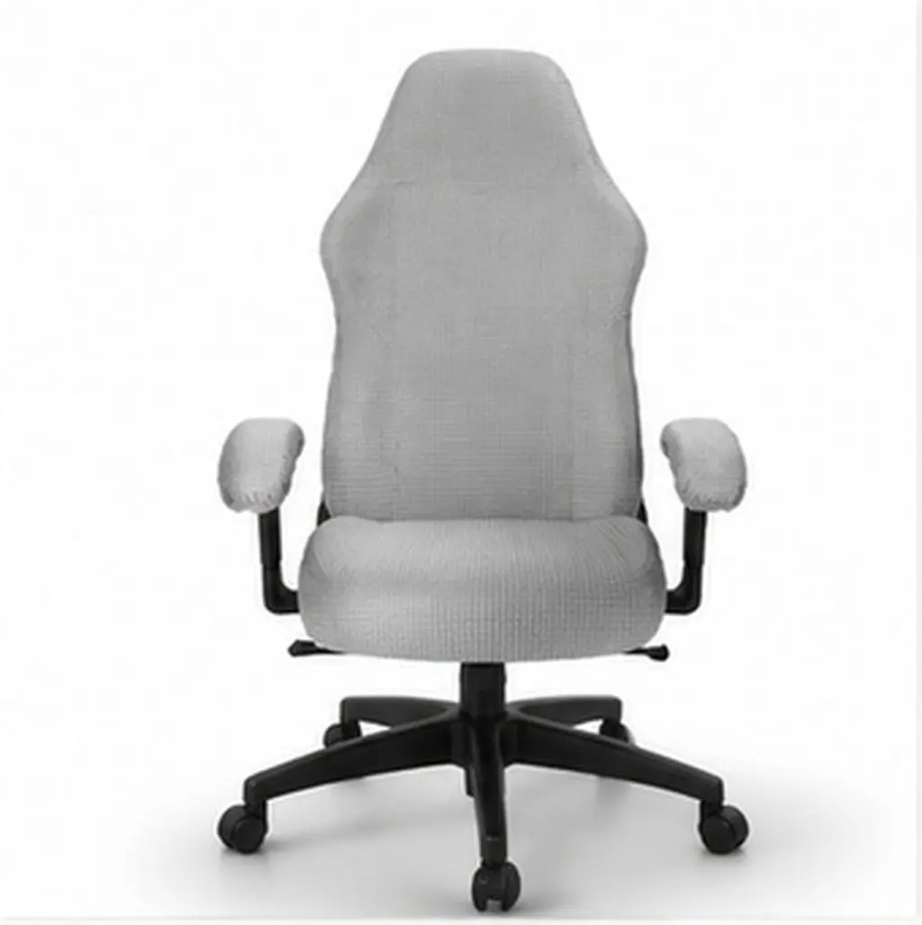 1Set Stretchable Office Chair Covers Gaming Chair Protector Slipcover Nonskid Seat Armrest Back Cushion Universal Fit