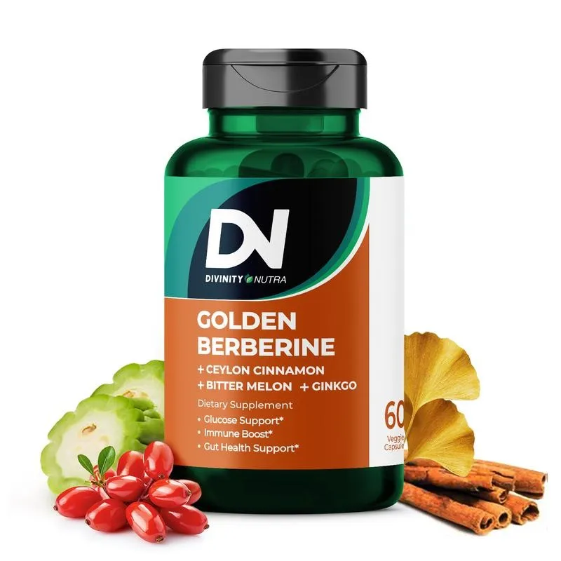 

Добавка Golden Berberine, поддержка уровня глюкозы, поддержка здоровья Gut