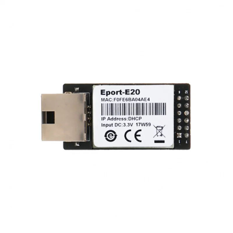 

Eport-E20 Network Server Port Free RTOS TTL Serial Toethernet Embedded Module DHCP 3.3V IP Telnet Wifi-Y47A