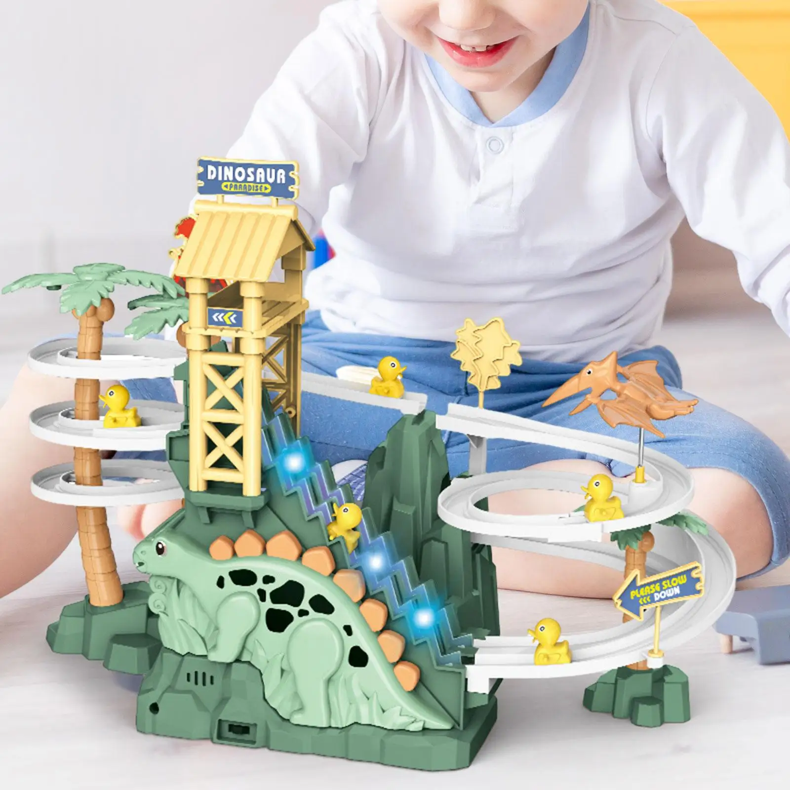 Dinosaur Stair Climbing Toy Educational Game for Girls Boys Holiday Children