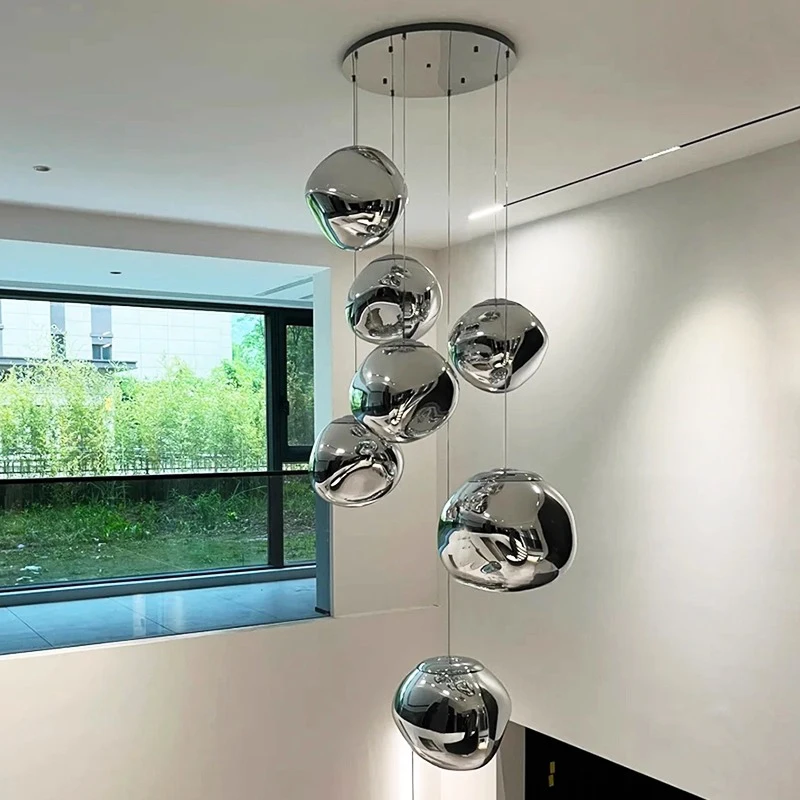 

Modern home decor led lights pendant light lamps forstaircase Chandeliers for living room hanging light indoor lighting