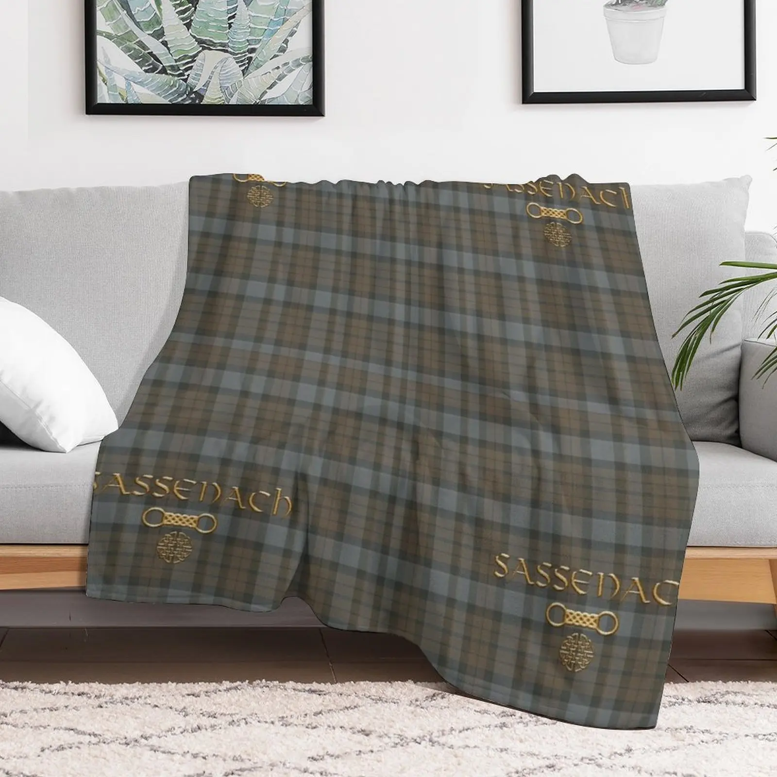 TARTAN SASSENACH Throw Blanket Blankets For Sofas Bed linens Blankets