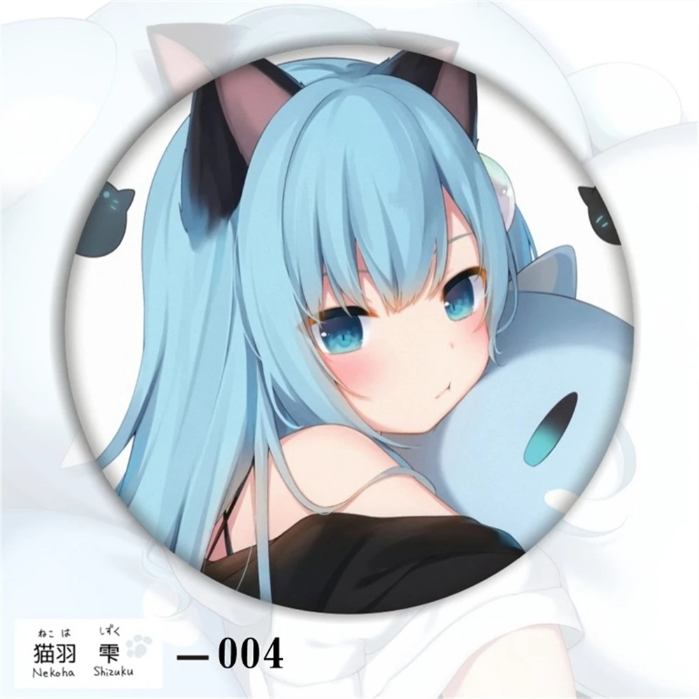 58mm 애니메이션 내 여동생은 이렇게 귀여울 수 없어요! Nekoha Shizuku 코스프레 의상 배지 핀 SPTE Tinplate 브로치 ﻿   프롭 길프