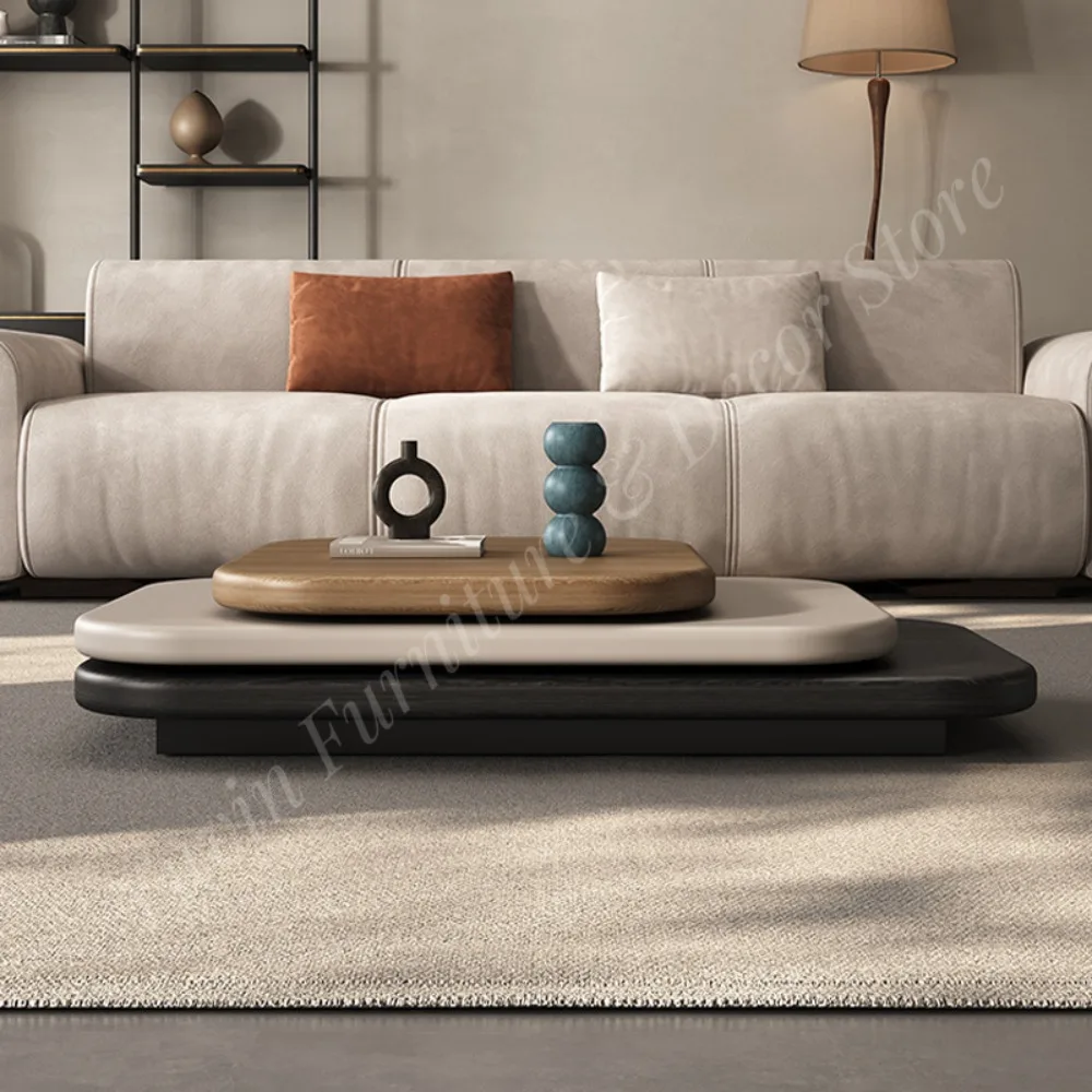 Modern Design Coffee Table Rotating Coffee Table Living Room Coffee Table Extendable
