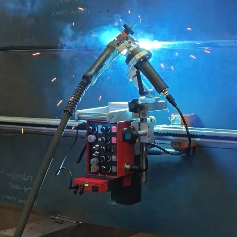 

KA-HE8Pro Многофункциональное сварочное оборудование CO2 Сварочный робот Mig Сварочный аппарат Mig Портативная сварочная каретка Сварочная тележка