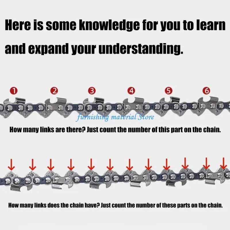 

Y5GD 2Pcs Metal Chainsaw Chain Link Electric Chainsaw Chain 4inch/6inch Electric Accessories for Wood Branch