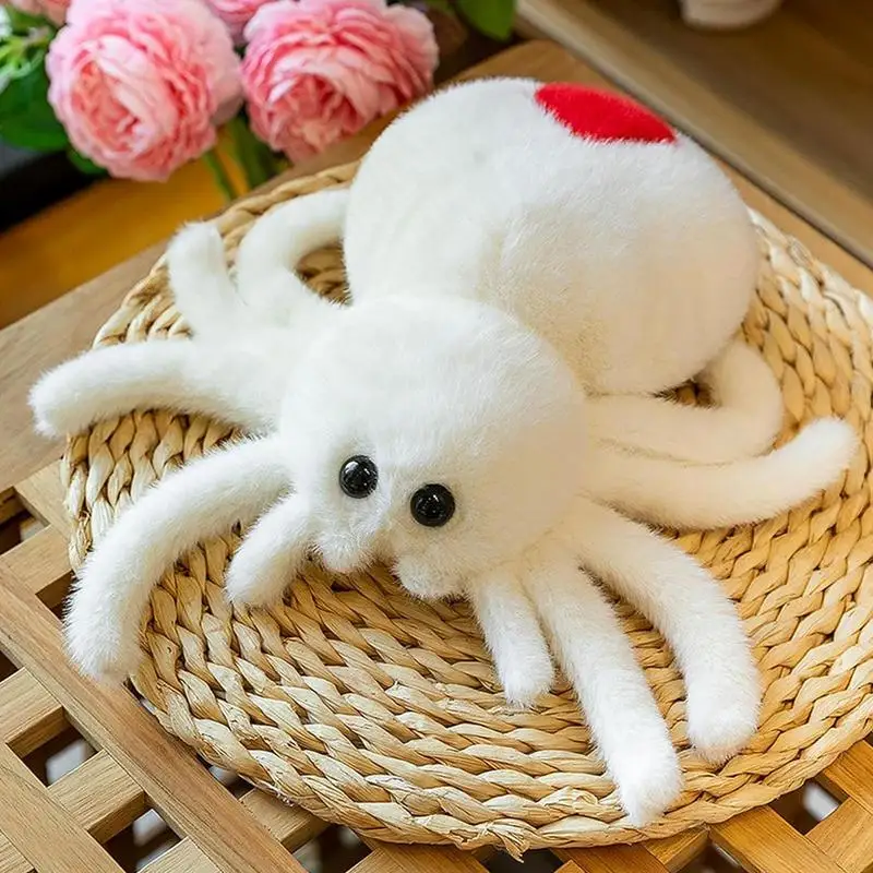 Aranha travesseiro de pelúcia para crianças boneca dos desenhos animados bicho de pelúcia brinquedo travesseiro PP algodão enchimento suprimentos de decoração para sala de estar