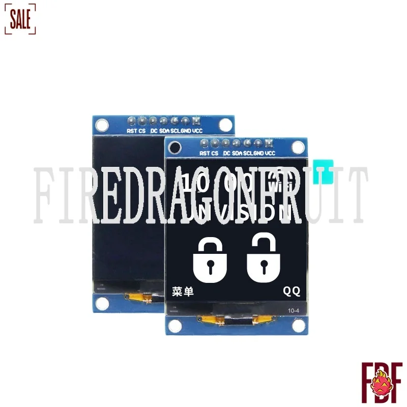 

SH1107 OLED Display Module 1.5 Inch 128x128 SPI Interface Monochrome LCD Screen with 7 Pin