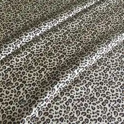 Leopard Print 100% pure nature silk fabric Chinese silk fabric for dress curtains scarf clothing bedding LS0520