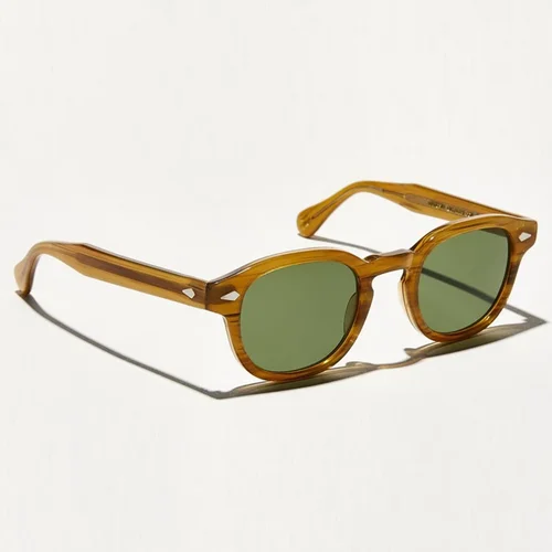 Imagen 2 del producto Johnny Depp gafas de sol polarizadas hombres gafas de sol mujer marca de lujo Vintage gafas con montura de acetato