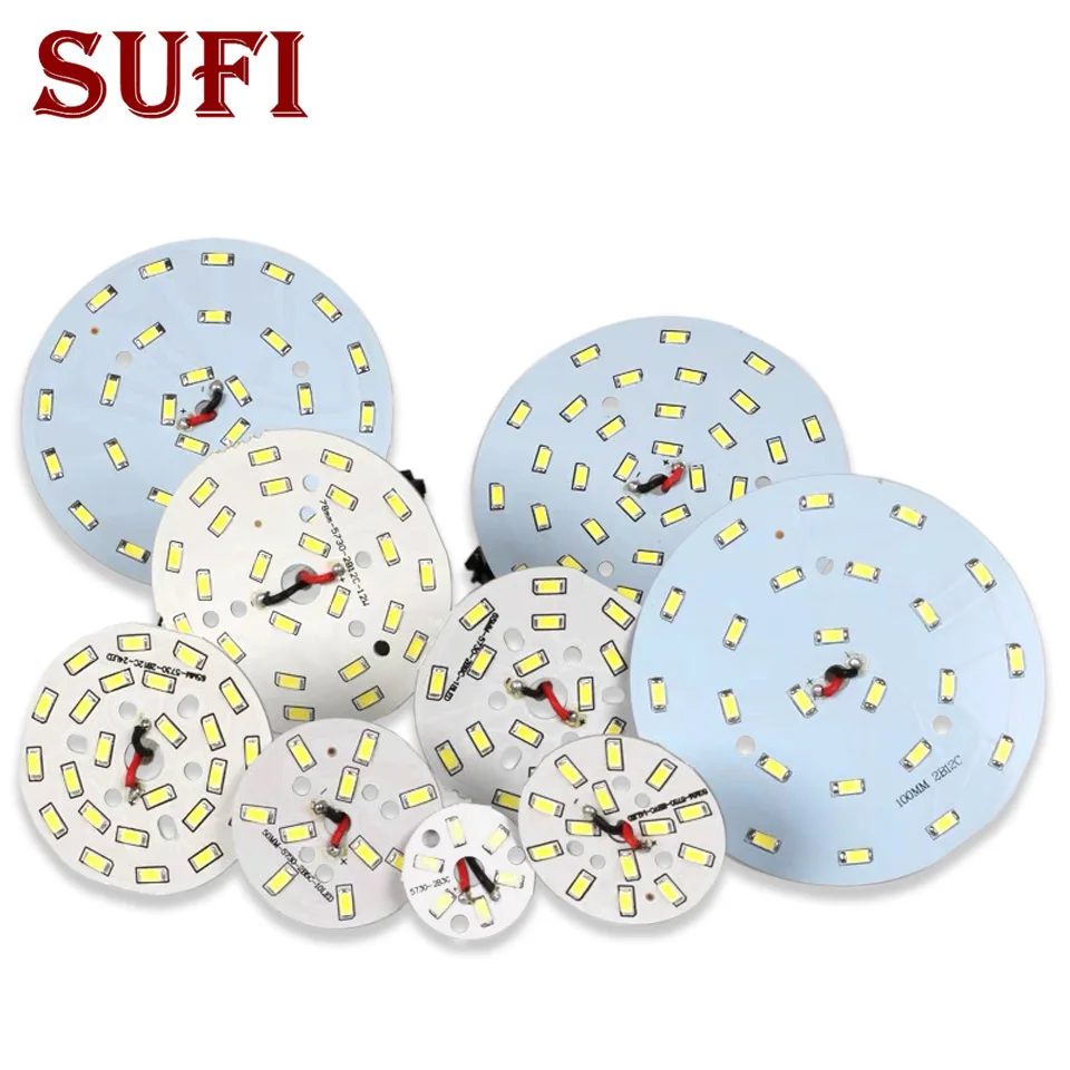 Źródło światła LED z przewodem wtyczkowym 15 cm 3W 5W 7W 9W 12W 15W 18W 24W 36W Okrągły panel światła Modyfikacja panelu światła Żarówka DIY