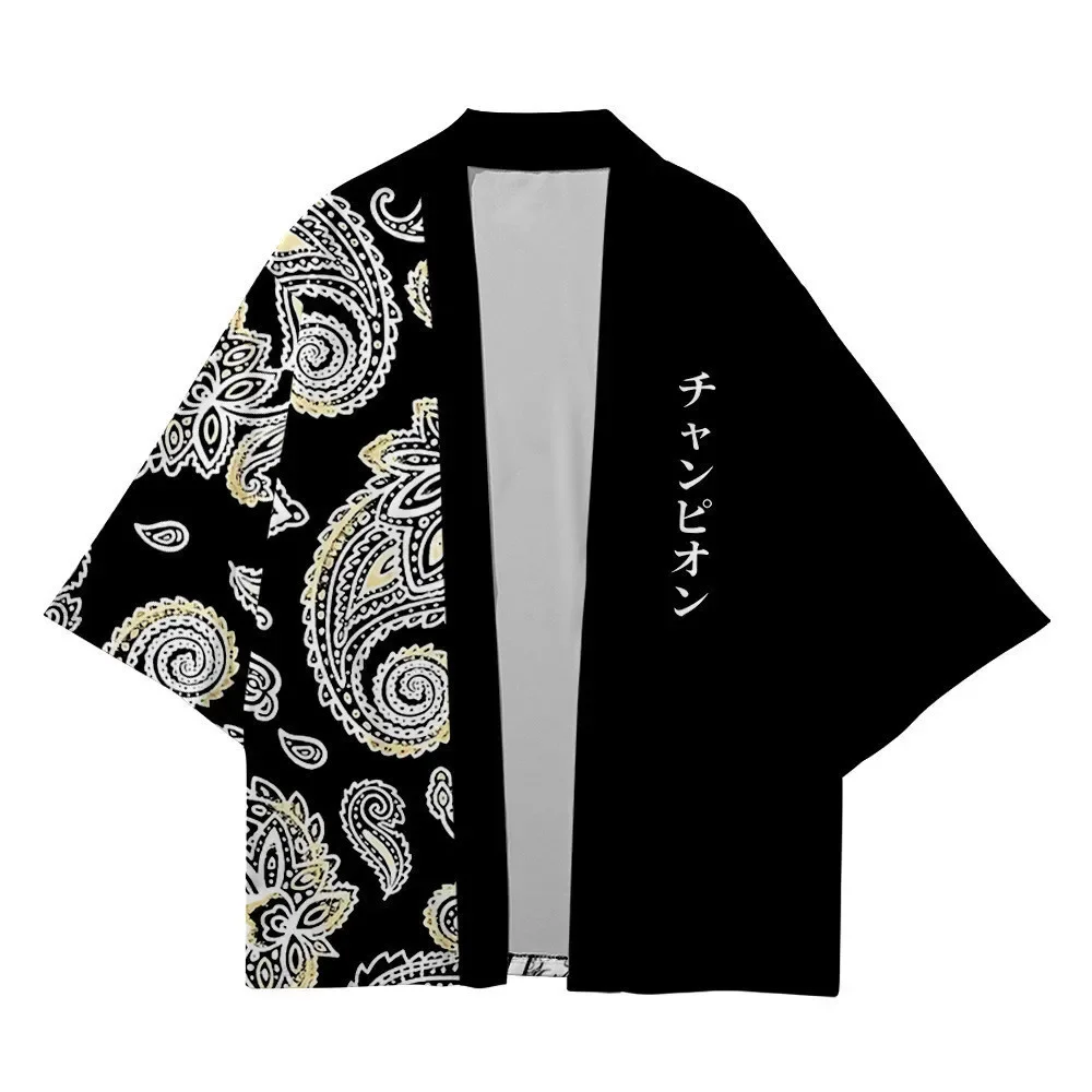 2024new StyleJapanese Kimono Cardigan Shirt Men's AndWomen 's Cosplay Kimono Jacket Traditional Trendy Japanese Clothing