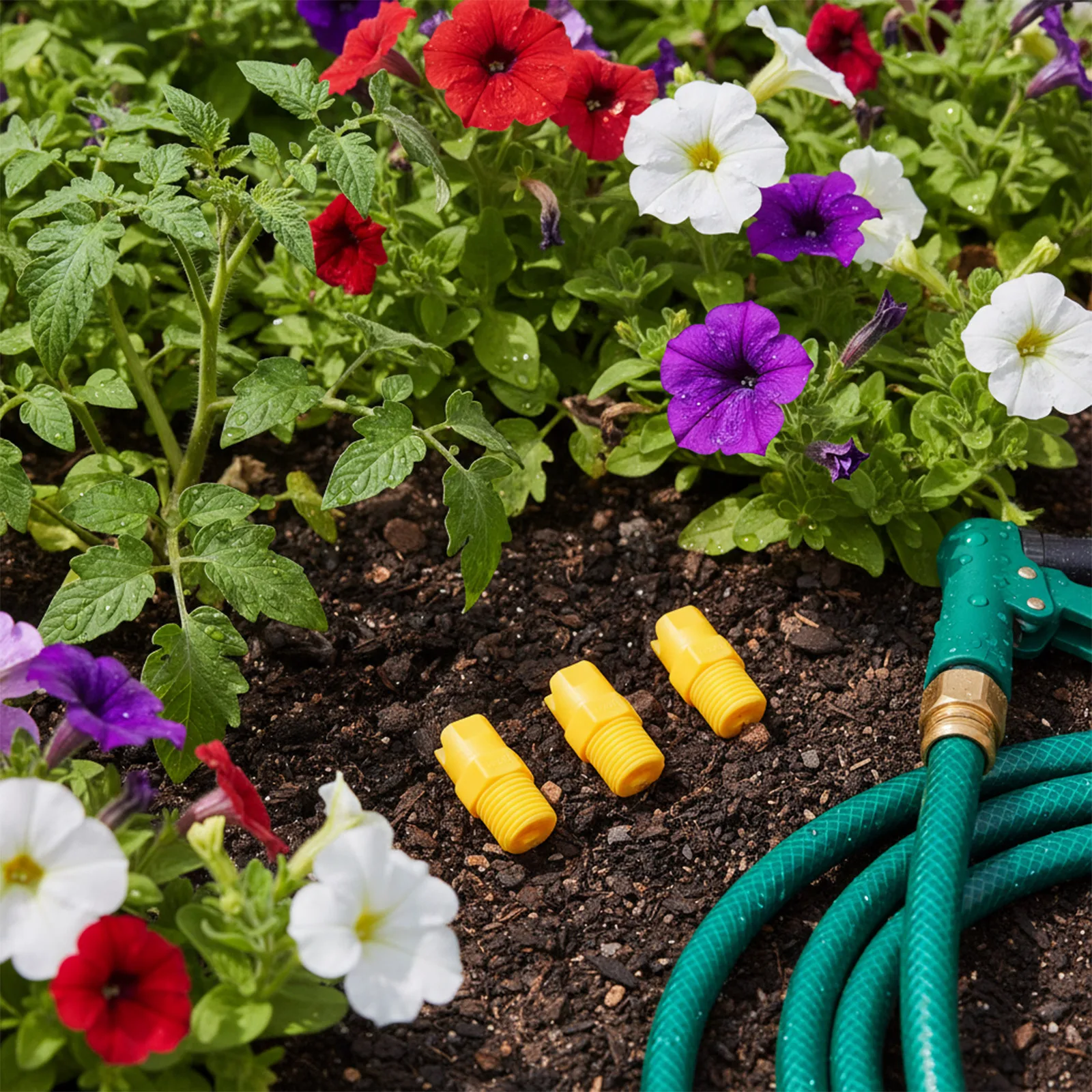 Enhance Your Gardening Experience Pack of 20 Male Threaded Nozzles with Uniform Coverage at an Efficient Angle