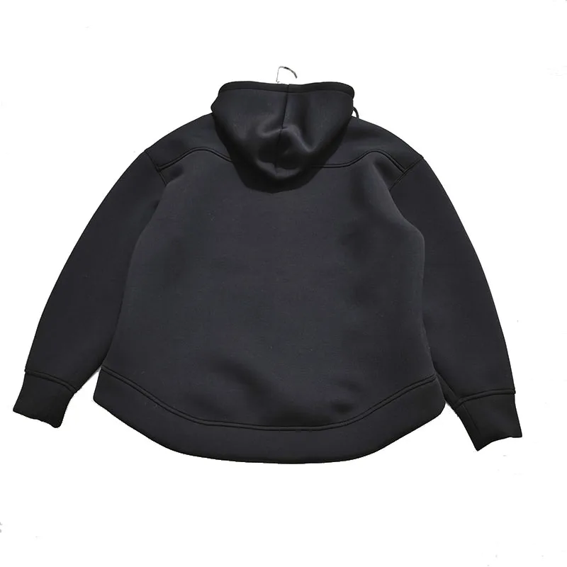 Winter New Women's Zipper Hoodie High Street Unisex style Double Pockets Oversize Loose Sweatshirts Outerwear Top image 3