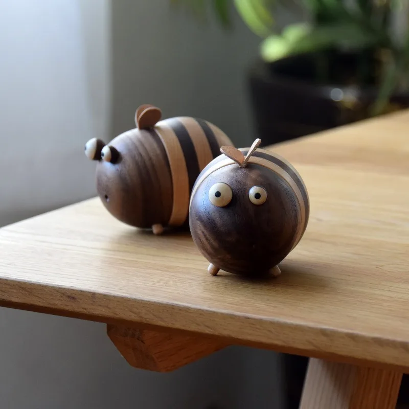 1 шт., коробка для хранения зубочисток с милой пчелой для дома-креативный декор для рабочего стола, настольный аксессуар, органайзер для зубочисток