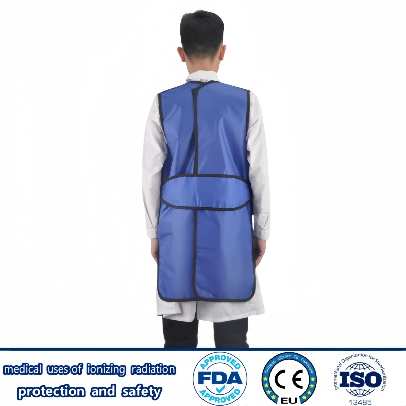 X-Ray Gamma Ray Long Lead Vest, Revestimento do Departamento de Radiologia, Proteção Radiológica, Roupa de chumbo dupla face, 0.5mmpb