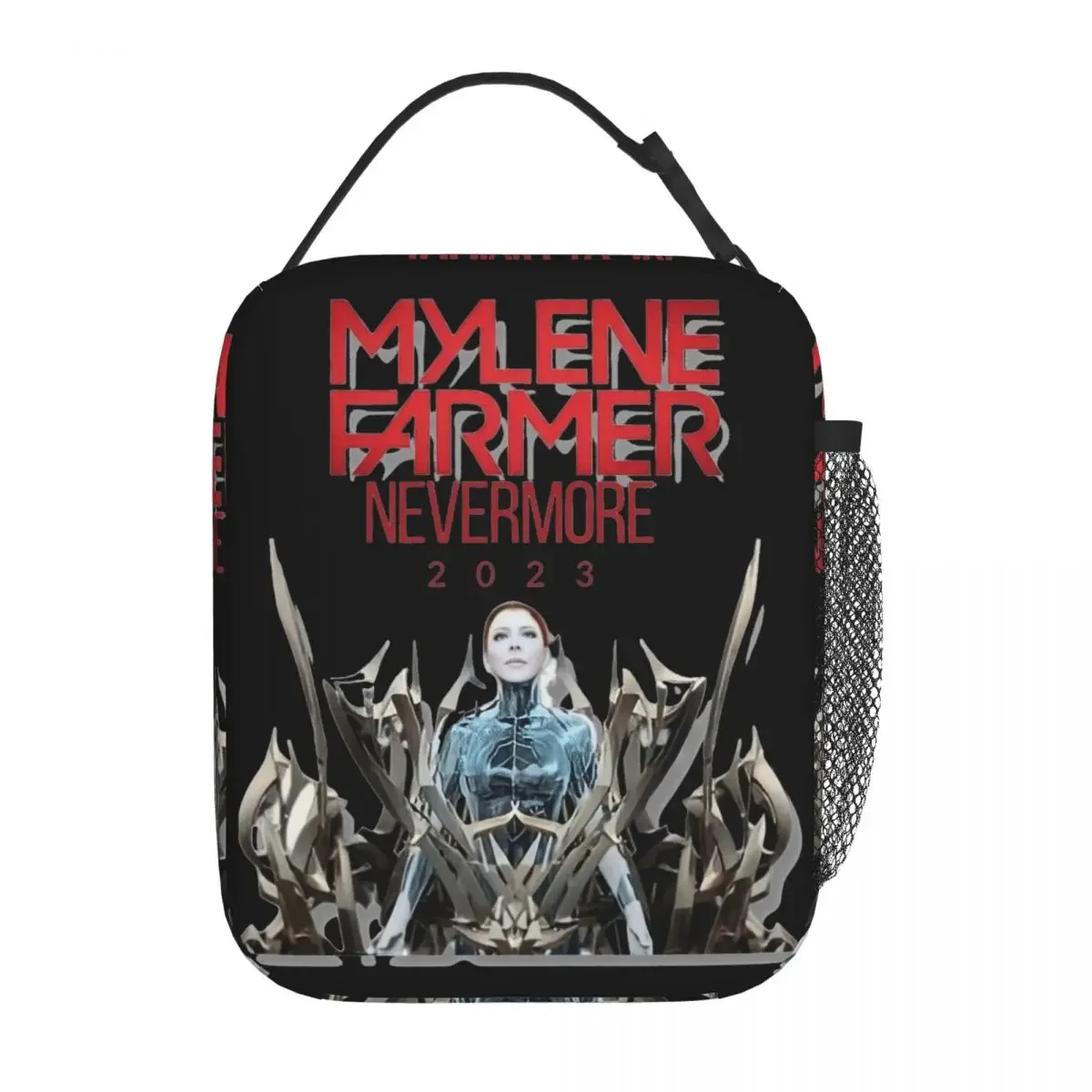 Mylene Farmer Jeanne Gautier Product Lunch Bag For School Office Nevermore 2023 Food Bag Portable Cooler Thermal Lunch Box