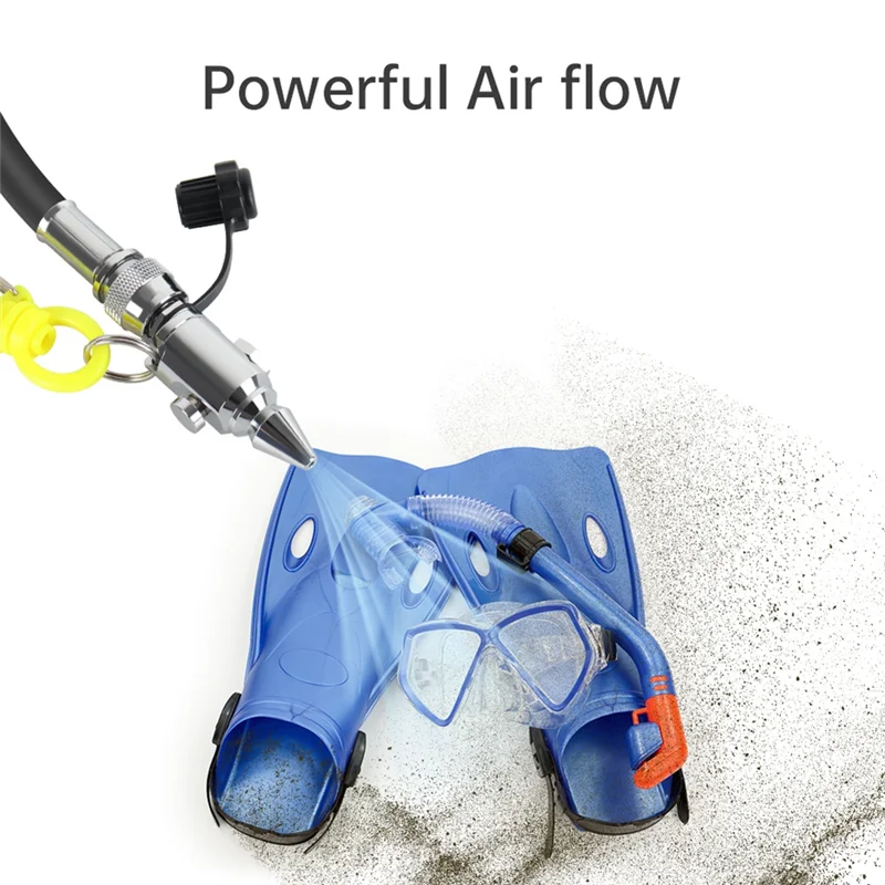 

ATSQ-Quick Release Push Tip Diving Air Nozzle Stainless Steel Cleaning Gear Equipment Tools