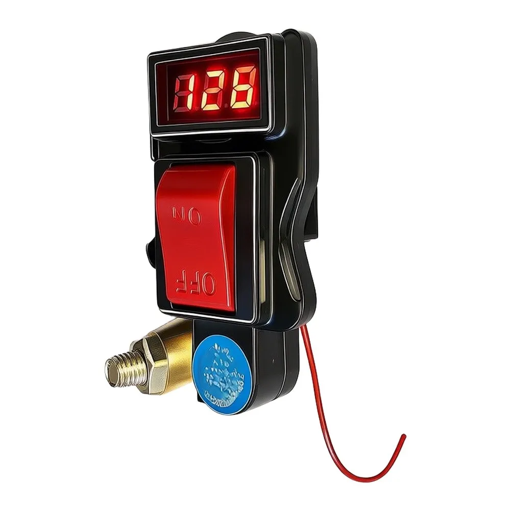 Battery Isolator With Digital Meter 12V 24V For Top Post Terminals For Cars Trucks For RVs Boats For ATVs Marine Equipment Set