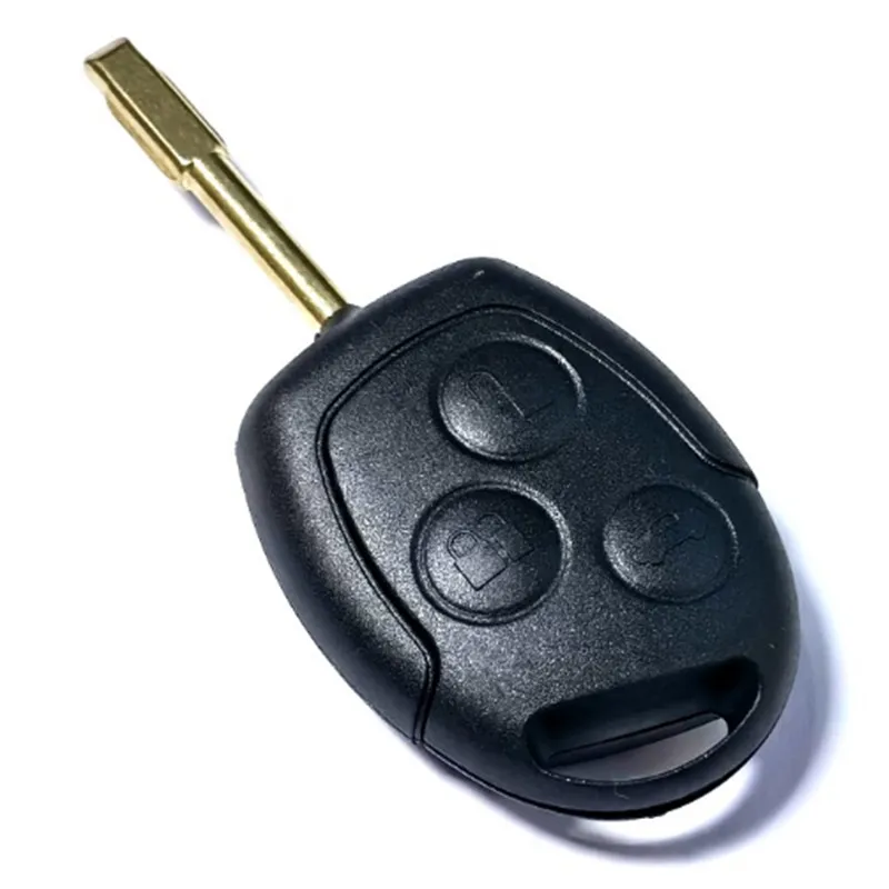 

10 шт., чехол для дистанционного ключа автомобиля, чехлы для Ford Focus Mondeo Festiva, 3 кнопки, необрезанные лезвия FO21