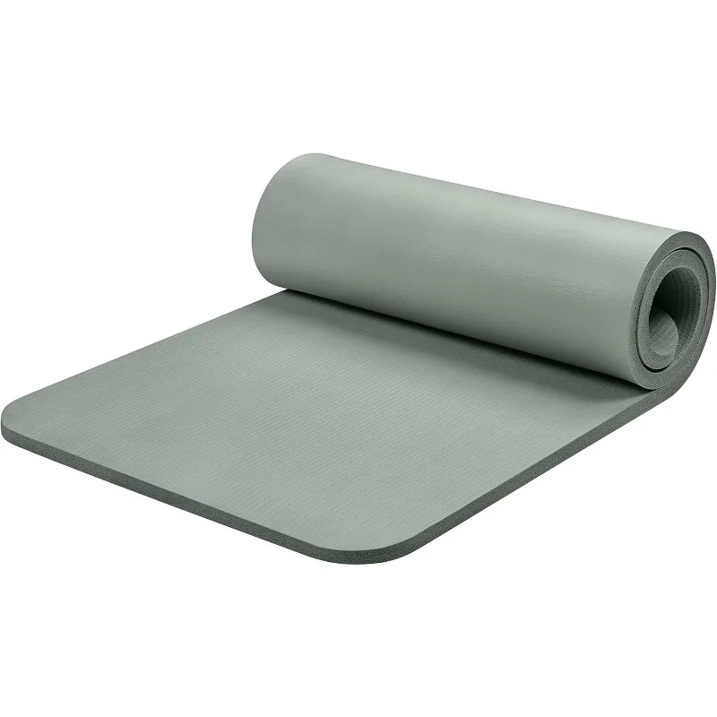 

Yoga Mat 1" Thick With Nylon Carry Strap for Men & Women - Non Slip Exercise Mat for Home Yoga, Pilates, Stretc