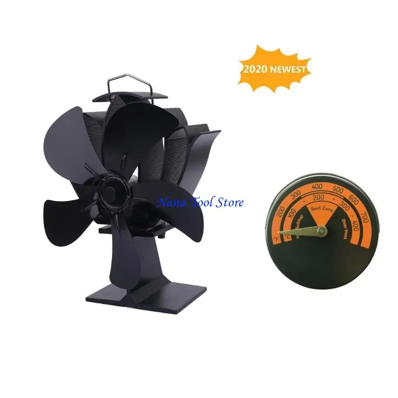 31GJ Fireplace Fan Stove Thermometer for Log for Burner Temperature Gau