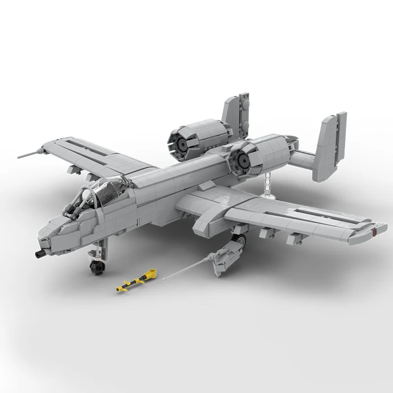 2468PCS MOC A-10 Warthog fighter Model Architecture Education Creative Children Brick Toy Birthday Building Christmas Gift Block