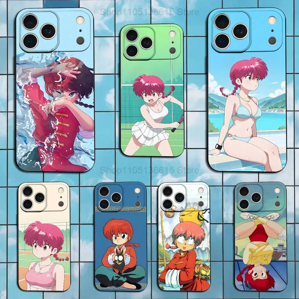 Чехол для телефона Comics M-Manga R-Ranma-1-2 для iPhone 17,16,15,14,13,12,11 Plus,Pro Max,XS,X,XR,SE,Mini,8,7,мягкий силиконовый черный чехол
