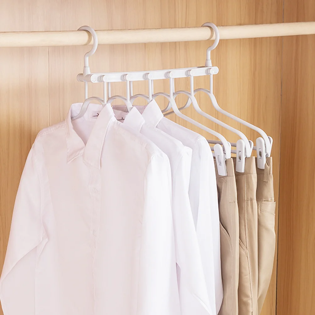 رف تجفيف الملابس السحري المرن، شماعة معطف بيضاء قابلة للطي، منظم منزلي، موفر للمساحة، شماعة معطف، رف تجفيف الملابس #2