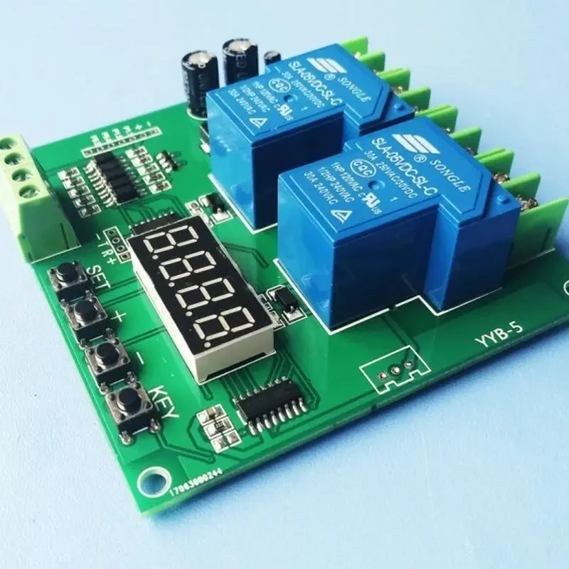 YYB-5 DC YYB-3 AC Two-way Relay AC Motor Forward and Reverse Module DC 12V/24V Circuit Board Solenoid Valve Pump Controller