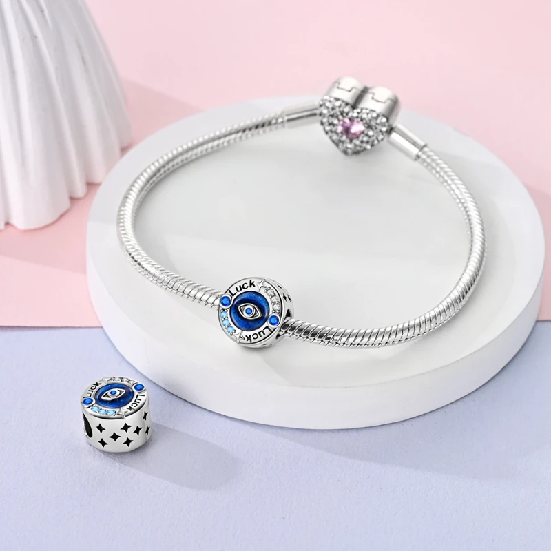 925 Sterling Silber Charms Perle CZ Zirkon Highland Kuh Herz Anhänger Passend für Original Armband DIY Damen Schmuck Geschenk – Detail 7